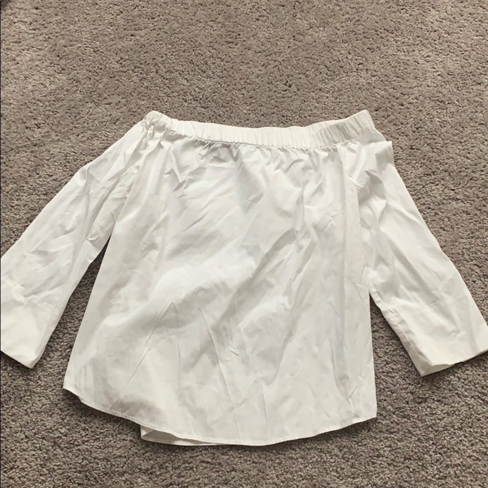 Off the shoulder white Zara top